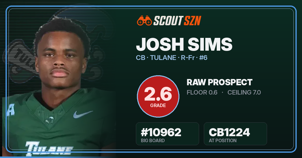 Share card for Josh Sims