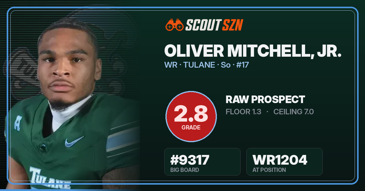 Share card for Oliver Mitchell, Jr.
