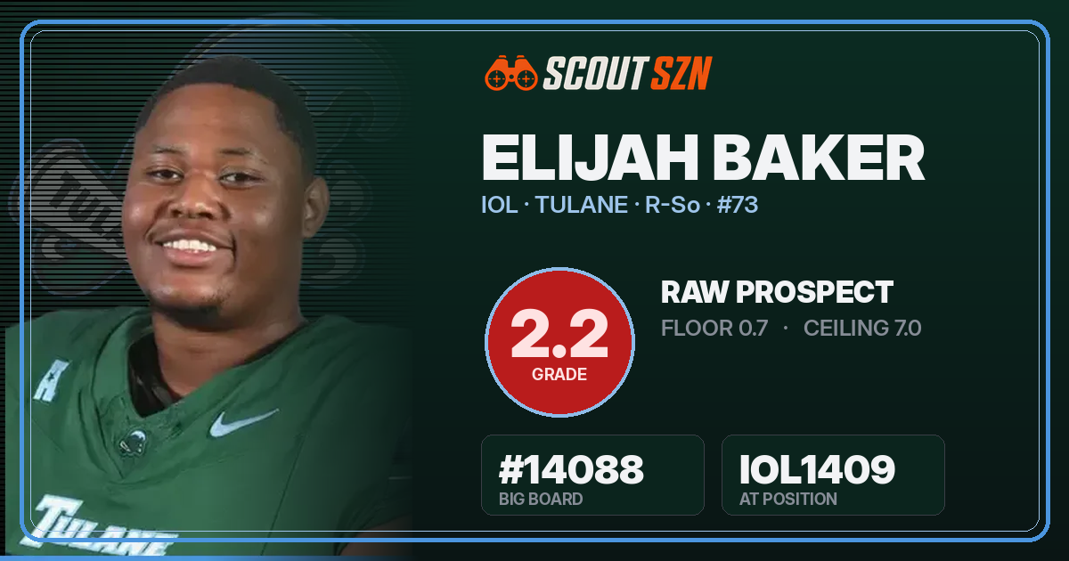 Share card for Elijah Baker